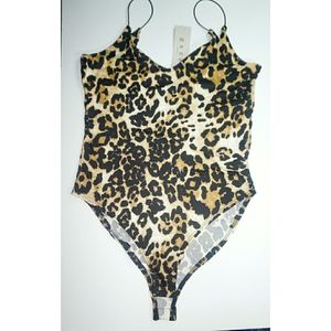 Gaze DTLA Leopard Print Bodysuit